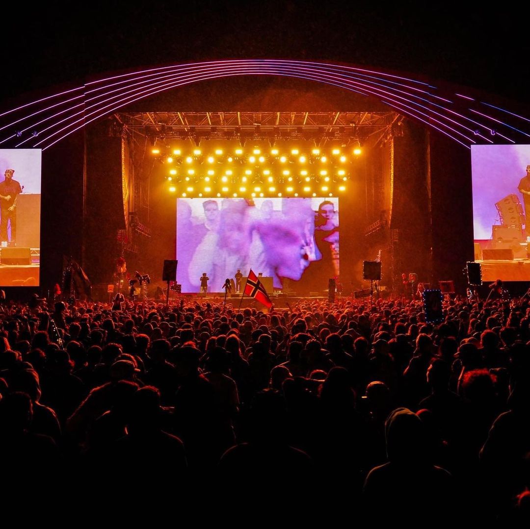 Melbourne Victoria music festival with production lighting hire supplied by MPH Australia.